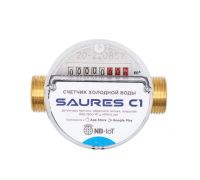 Счетчик холодной воды с радиомодулем SAURES C1 NB-IoT МТС 1/2" 80мм
